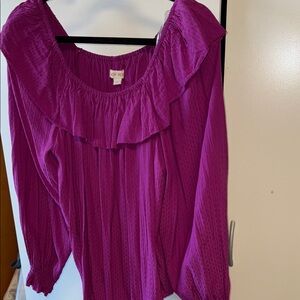 Knox Rose Women's Rich Purple Blouse